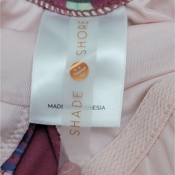 NWT Shade & Shore Lowest Covered One-Pice Swimsuit Tropic Hawaiian Floral Size M - Picture 10 of 12